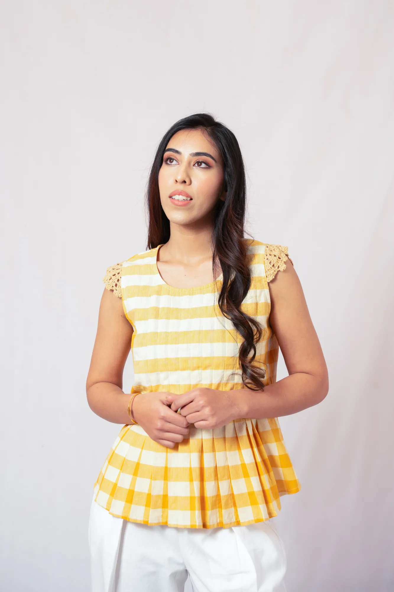 Akriti Hand Crocheted Sleeved top